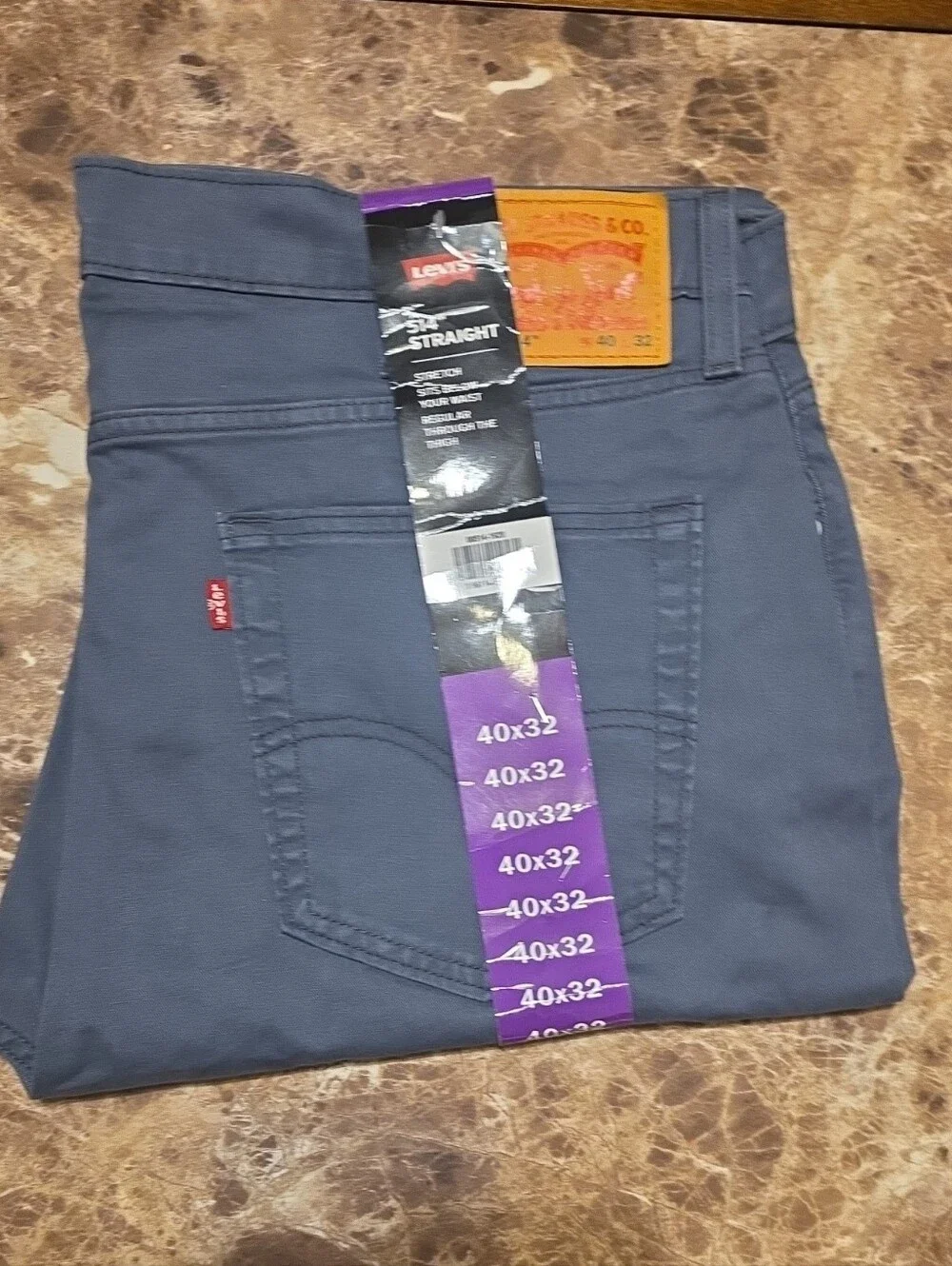Levi's Men's 514 Straight Jeans - Slate Blue Gray